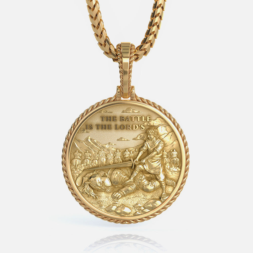 TRIUMPH, Gold David & Goliath Pendant