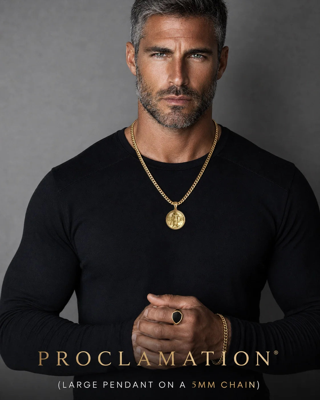 TRIUMPH, Gold David & Goliath Pendant
