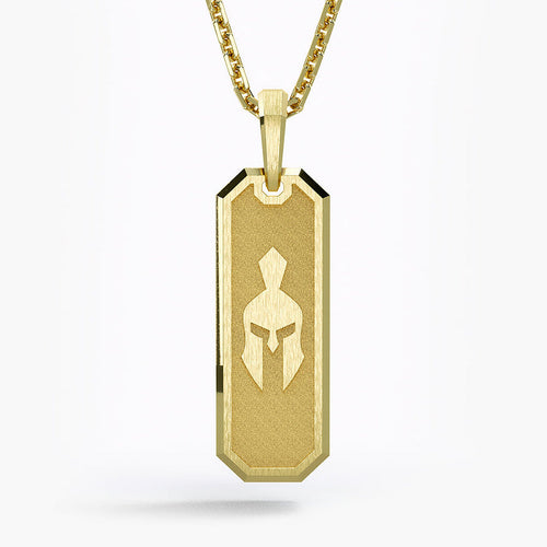 Spartan, Gold Tag Pendant