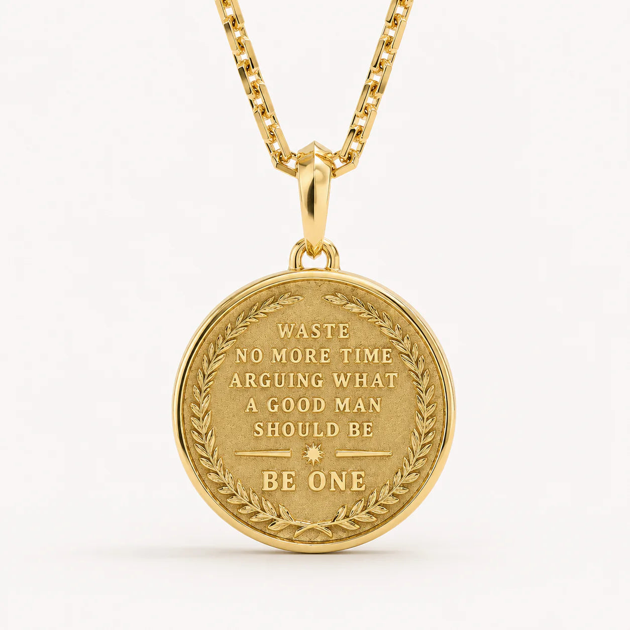 Stoic 4 Virtues, Yellow Gold Pendant