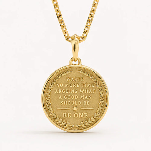 Stoic 4 Virtues, Yellow Gold Pendant
